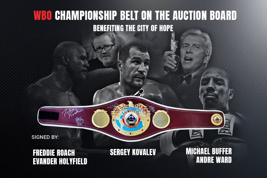 WBO Autographed Belt auction
