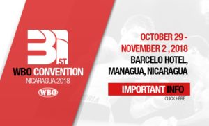 WBO Convention 2018