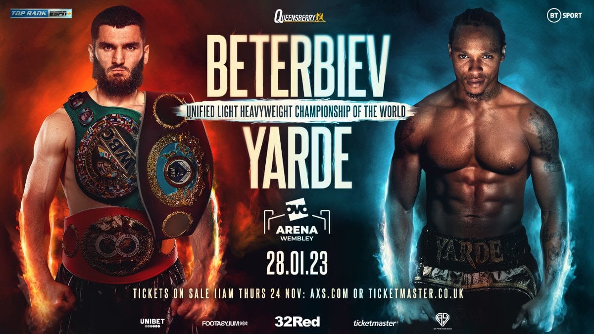 WBO Artur Beterbiev Vs Anthony Yarde Start Time, Date and How To Watch