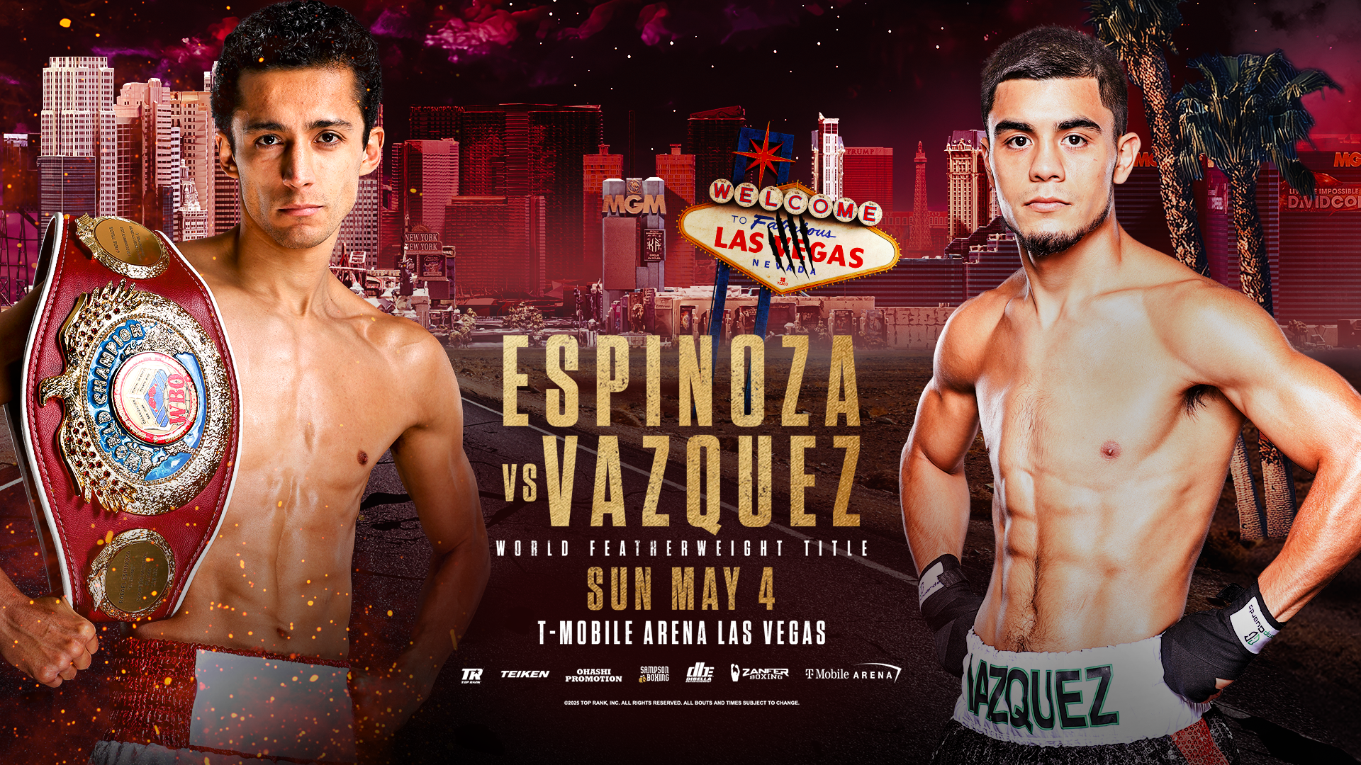 May 4: Rafael Espinoza-Edward Vazquez WBO Featherweight